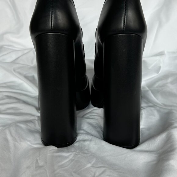 Versace Black Platform Loafers - Picture 4 of 8